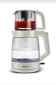Resim e-pazarr Glass Tea XL 2 in 1 Cam Çay Makinesi Starlight 