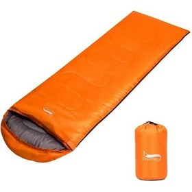 Resim Elmpaly Desert Fox Turuncu 2.2 Pound Süper Hafif Yetişkin Uyku Tulumu Mevsimler Arası Kampçılık Turuncu 