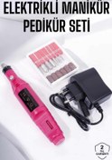 Resim Skygo Elektrikli Manikür Pedikür Törpü Seti Protez Tırnak Nasır Temizleyici 