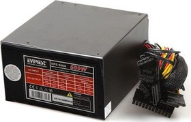 Resim Everest EPS-500A Real 500W 4-SATA 12cm Fanlı Oyuncu PC Destekli Power Supply 