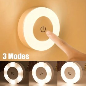 Resim USB Şarj Edilebilir Dokunmatik Lamba, LED Ayarlanabilir Işık 3 Renk Modu ile, Duvara Monte, Ayarlanabilir Parlaklık, USB Şarj, Noel Dekorasyonu için İdeal, Dokunmatik Ayarlanabilir Lamba, Ortam Aydınlatması, Modern Aydınlatma, Cilalı Kaplama 