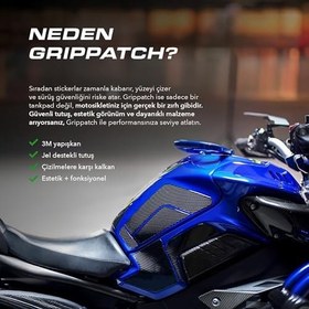 Resim 6 Parça BMW GS1300 2025 ile Uyumlu Kaydırmaz Tank Pad - 6D Karbon | Çizilmeye Karşı Kalkan, Motosiklet Tank Pad | Üstün Kavrama - GC65 