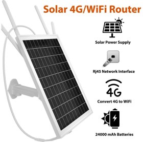 Resim APX-SR415 Wireless 4g Solar Modem 15W (10-12 Kullanıcı) 20400MAH 