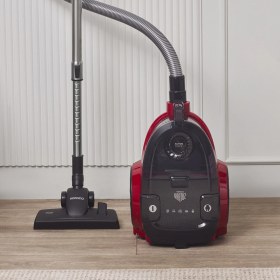 Resim Karaca Vantuz Action Force X10 2 Lt Toz Torbasız Hazneli Elektrikli Süpürge Cherry Red 899 W 