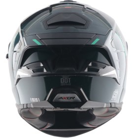 Resim AXOR Brutale Kryptic Kask Black Green - Pinlock Dahil 
