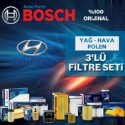 Resim Hyundai Getz 1.3 1.4 Bosch Filtre Bakım Seti 2003-2011 