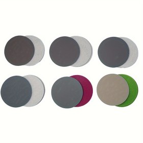 Resim 30 Adet 75mm Islak/Kuru Zımpara Diskleri Kanca ve Döngü Cilalı Zımpara Kağıdı 800 1000 1200 1500 3000 Tane 