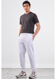 Resim Dufy Beyaz Erkek Eşofman Altı - Regular Fit Beyaz 