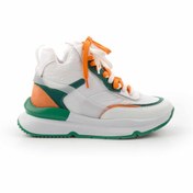 Resim Bambi Beyaz Yeşil Kadın Sneaker K01991116067 