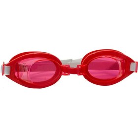 Resim Çocuk Yüzücü gözlüğü Kırmızı Havuz Deniz Gözlüğü Beyaz 