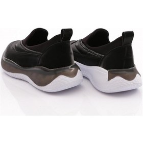 Resim Dgn P3 Kadın Taş Şeritli Spor Ayakkabi Siyah İpek Beyaz 