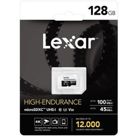 Resim Lexar High Endurance 128 GB MicroSDHC 100 MB V30 4K Hafıza Kartı 