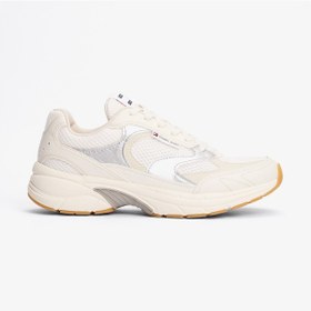Resim Tommy Hilfiger The Coney Metallic Kadın Bej Sneaker En0en02772 Bej 
