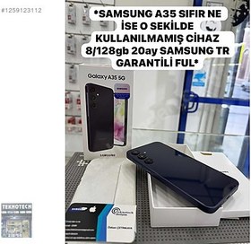 Resim Samsung A35 TR Garanti | 128 GB 8 GB Mavi 