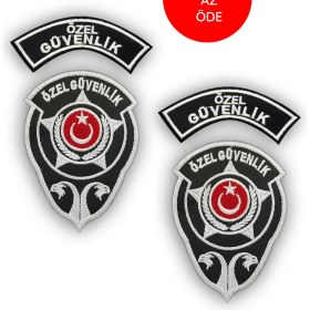 Resim Bigohobi Özel Güvenlik Arması, Özel Güvenlik Yönetmeliğe Uygun, Nakış Desenli 