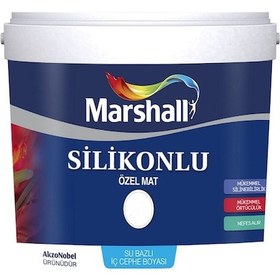 Resim Marshall Silikonlu Özel Mat Iç Cephe Duvar Boyası 15 Lt 20 Kg 