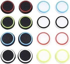 Resim 8 çift silikon başparmak sopa Joystick kap Analog kavrama Thumbsticks kapak kılıf PS5/PS4/PS3/ONE/360/anahtarı PRO/serisi X/S, denetleyici Gamepad yedek Joystick kap 