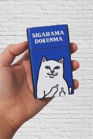 Resim SARANG Sigarama Dokunma Mavi Standart Sigara Tabakası Kutusu 