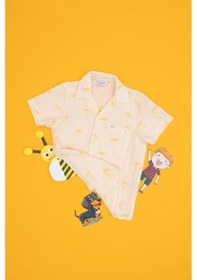 Resim U.s. Polo Assn. Erkek Çocuk Sarı Gömlek Kısa Kollu 50306582-vr044 Sarı 