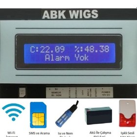 Resim Wıgs 5300 Wi-Fi, Sms, Arama, Dijital Sıcaklık Ve Nem Alarm Cihazı 