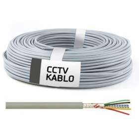 Resim aesistanbul Cctv 2+1 0,22mm Kamera Kablosu 100mt. 