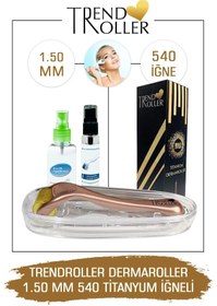 Resim Trendroller Dermaroller 1.50mm Titanyum 540 Iğne Orijinal Derma R 