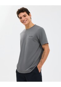 Resim Skechers Organic Coll. M Short Sleeve T-shirt Erkek Gri Tshirt S241166-1637 