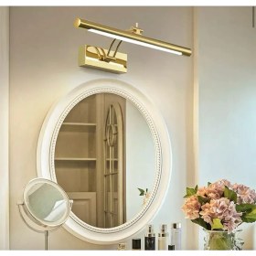 Resim Buiva Modern Duvar LED Aplik Banyo Tablo Aydınlatma Kuğu Pelikan Aplik Gold Sarı Gün Işığı Samsung Ledli 