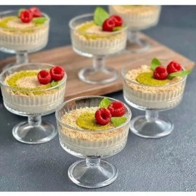 Resim Paşabahçe 6 Lı Elysia Ayaklı Şekerlik Tatlı Sunumluk Dondurmalık Kase 
