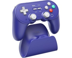 Resim 8bitdo Pro 3 Tmr Joystick Hall Effect Triggers Bluetooth Controller Nintendo Switch 2 Kablosuz Oyun Kolu , Pc, Macos, Android, Steam & Raspberry Pi Purple 