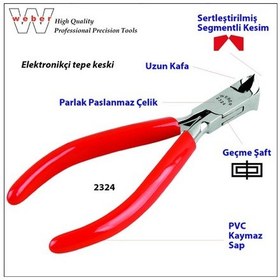 Resim Weber 2324 Elektronikçi Tepe Keski Pvc Sap - 120 MM 