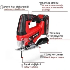 Resim Lidyahan Store Tc-Js 18/70 Li (1X2,5AH), Akülü Dekupaj Testere - 4321280 