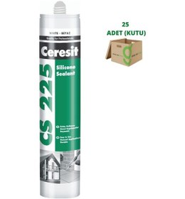 Resim Ceresit Cs 225 Silikon Şeffaf/Beyaz 280Gr 25 Adet 