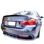 Resim Stuning Bmw F32 Uyumlu Arka Difüzör M Performance Soldan Çift Çıkış 2013 F36 F33 769763610078 