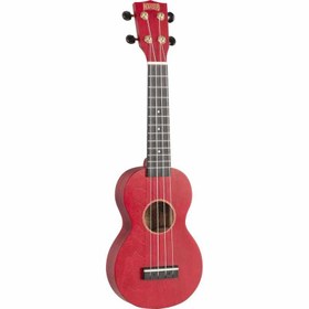 Resim Mahalo MS1TRD Slimline Serisi Soprano Ukulele (Transparent Red) 