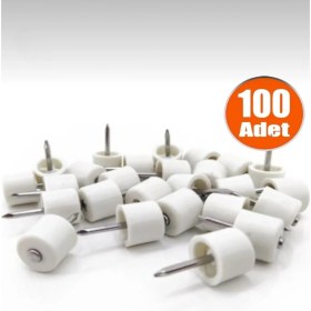 Resim Diko Çivili Raf Pimi Beyaz Lüks 100 Adet 