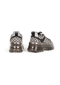 Resim Marcomen Erkek Sneaker Kalın Tabanlı Bağcıklı Günlük Ayakkabı 19094 Siyah/bej Siyah/bej Siyah - Bej 