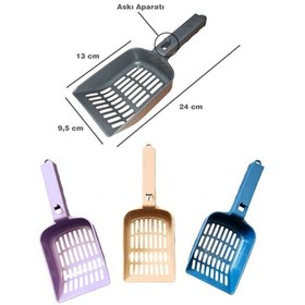 Resim Pribor Kedi Kumu Temizleme Küreği 1 Adet Askı Aparatlı 