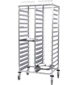 Resim Pimak Mutfak Bulaşık Arabası Tepsi Taşıma 40 X 60 Cm Çiftli 