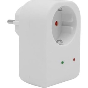 Resim Powermaster Pm-18521 Durum Ledli Akım Korumalı Tekli Priz 16 Amper - 3500 Watt Tekli Beyaz Diğer 
