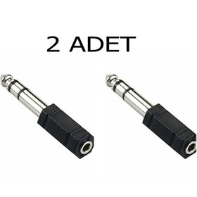 Resim nelerbulurum 2 Adet 3.5 Mm 6.3 Mm Jack Çevirici Piyano Için Kulaklık Çevirici 