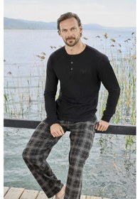 Resim Aydoğan Erkek Modal Uzun Kollu Pijama Takımı 3431 - 001 