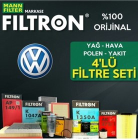 Resim Vw Polo 1.6 Mann Filtron Filtre Bakım Seti 1996-1999 (495302896) 