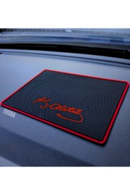 Resim TUSBA MARKET Atatürk İmzalı Araç İçi Telefon Tutucu & Torpido Üstü Kaydırmaz Ped 