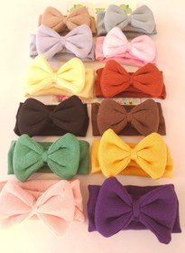 Resim SeherBebeButik Kız Bebek & Çocuk Fiyonklu Bandana Set - Yumuşak- Esnek 