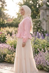 Resim CNG MODA Önü Bağlamalı Fırfırlı Kimono Gömlek 