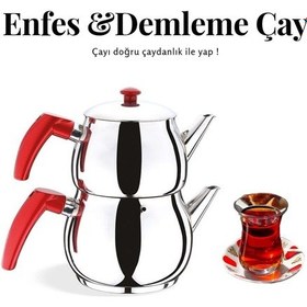 Resim Aile Boyu Çaydanlık 430 Paslanmaz Çelik 4.3 L 