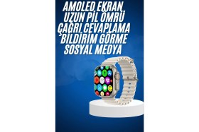 Resim Zero Land Techmrt Yeni Nesil Bluetooth Bağlantılı Akıllı Saat Sosyal Medya Girişli Uyku Takibi 