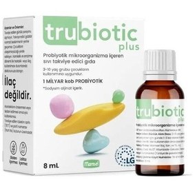 Resim Trubiotic Plus Probiyotik Mikroorganizma Damla 8 ML 