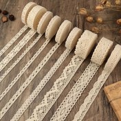 Resim 2 cm beyaz dantel DIY giyim aksesuarı dekoratif kenarlık perde etek danteli rulo, düğün süslemeleri, Noel el işleri, dikme veya günlük kullanım için ideal. Her ruloda 5 m, toplamda 9 rulo 